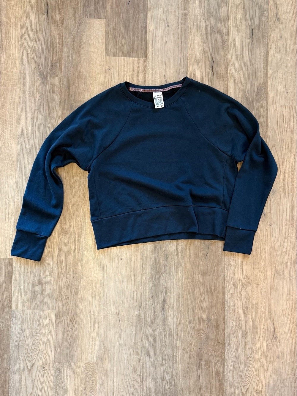 Royce Brand Navy Cropped Sweatshirt XL Crewneck Pullover NWOT